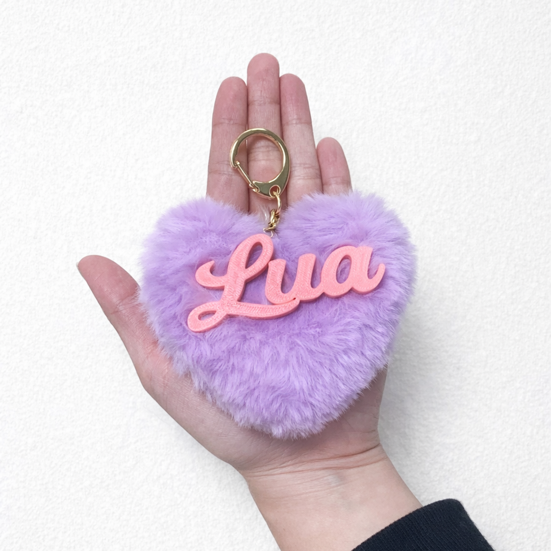 【愛犬・愛猫のお名前入り】DECODECOハートチャーム　全63通り(文字色7色×チャーム9色)